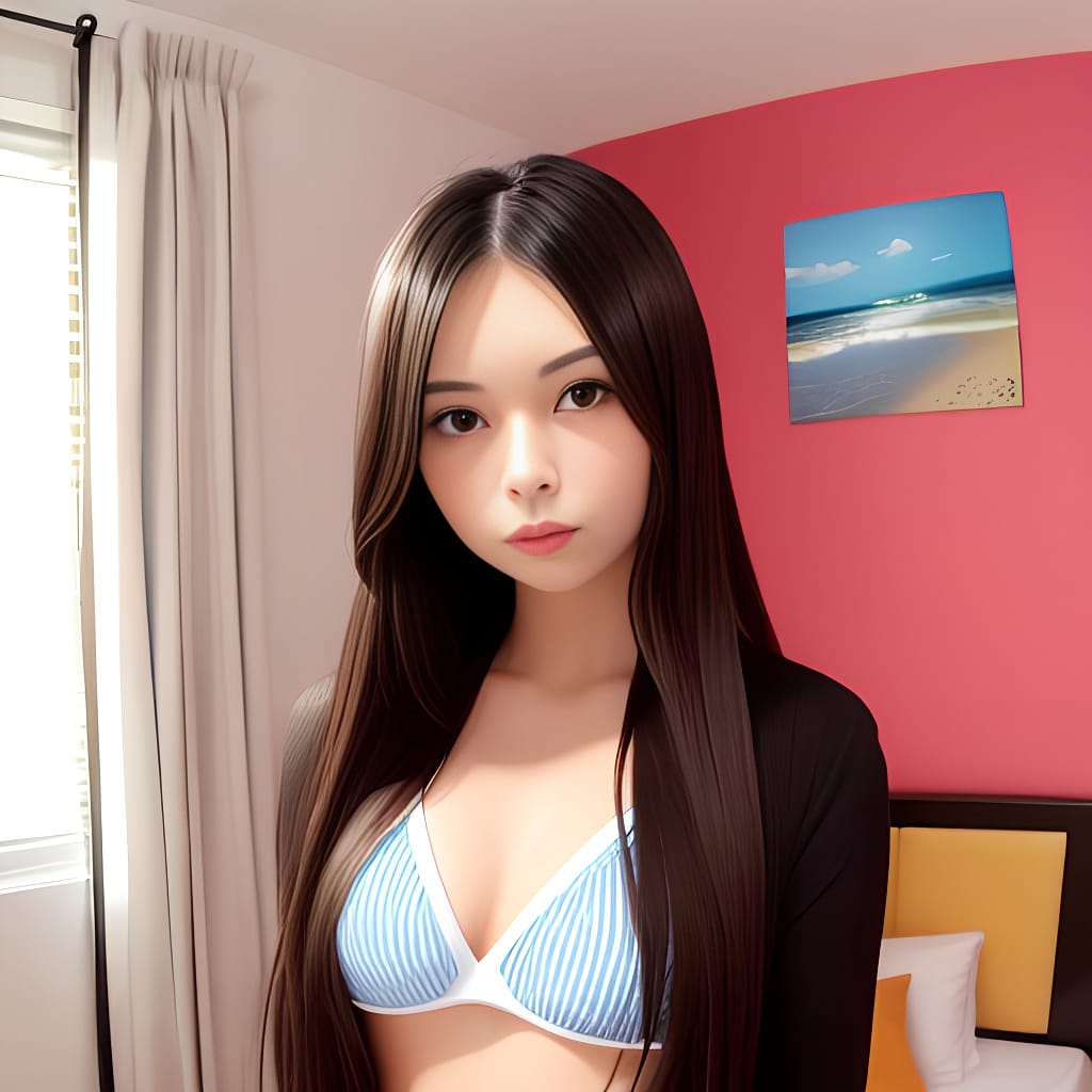 front woman middle eastern bedroom bikini brunette quality mini skirt long hair