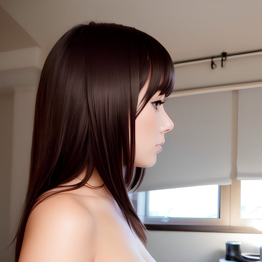 side bedroom woman detailed dark lighting middle eastern brunette 